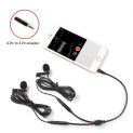 MAONO (Renewed) AU-404 Dual Lavalier Mics (Black)