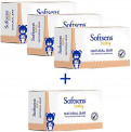 Softsens Baby Natural Bar Soap with Honey, Orange & Natural Almond Oil, 75g (Buy 3, Get 1 Free)