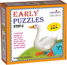 Creative’s Early Puzzles Step II, Domestic Animals, Multi Color