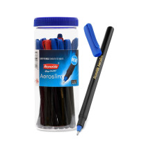 Reynolds AEROSLIM Ball Pen SET – 25 PENS (15 BLUE, 5 Black, 5 Red)