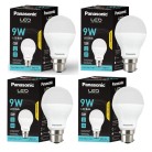 Panasonic 9 Watt LED Bulb, B22 Base 9W Bulb Pack Of 4