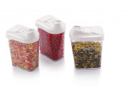 Steelo Skippar Storage Container Perfect for Cereals, Rice, pulses, Grocery, Spices Set of 3 Pcs, (250 ml x 3)