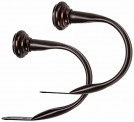 AmazonBasics Decorative Curtain Holdback/Tieback, Set of 2, Bronze