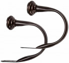AmazonBasics Decorative Curtain Holdback/Tieback, Set of 2, Bronze