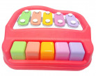 Popsugar 2 in 1 Xylophone and Piano Toy with Colorful Keys for Toddlers and Kids, Red