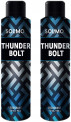 Solimo Thunder Bolt Deodorant For Men, 150 ml (Pack of 2)