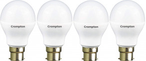 Crompton Base B22 9-Watt LED Lamp (Pack of 4, Cool Day Light)