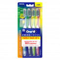 Oral B Criss Cross – Family pack of 4 toothbrushes – Medium