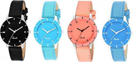 Acnos 4 Stylist Analog Watches Combo Set for Women