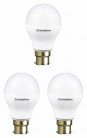 Crompton LED9DFCDL-PRO-3 Base B22 9-Watt LED Bulb (Pack of 3, White)