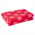 LuvLap Baby  Wrapper cum Soft Reversible Blanket / Kids Blanket, Flannel, 70cmx100cm, Flowers (Red)