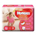 Huggies Ultra Soft Pants Large Size Premium Diapers for Girls (26 Counts)