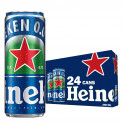 Heineken 0.0 Non Alcohol Lager Beer – Zero Dot Zero, Airline Travel Size Can, 24 Pack, 24 X 250 ml