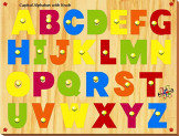 Kinder Creative Capital Alphabet with Knobs