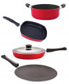 Nirlon Nonstick Premium Quality Aluminium Kitchenware Set 4-Piece