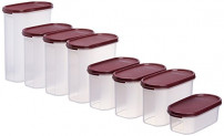 Signoraware Organise Your Kitchen Set, 8-Pieces, Maroon