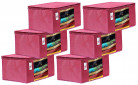 Fun Homes 6 Pieces Non Woven Fabric Saree Cover/Clothes Organiser for Wardrobe Set