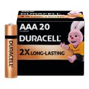 Duracell Alkaline AAA Battery, Pack of 20, Everyday Devices, Clock, Toy, Remote