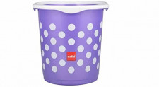Cello Fusion Plastic Dustbin, 15 Liters, Violet