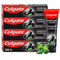 Colgate Charcoal Clean Black Gel Toothpaste, Combo Pack of 480g (120g x4) 