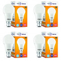 Wipro Garnet Base B22 10-Watt LED Bulb (Pack of 4, Cool Day White)