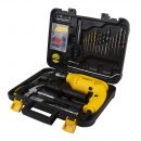 STANLEY SDH600KP-IN DIY 13 mm Hammer Drill Machine and Hand Tool Kit for Home and Professional Use (120-Pieces)