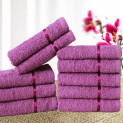 Story@Home Solid 10 Piece 450 GSM Cotton Face Towel Set – Purple
