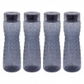 Steelo Ivy Pet Water Bottle 1000 ml, Set of 4, Grey
