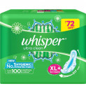 Whisper Ultra Clean Sanitary Pads for Women, XL+ 50 Napkins