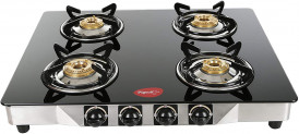 Pigeon by Stovekraft Blaze Blackline Glass 4 Burner Gas Cooktop