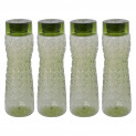 Steelo Ivy Pet Water Bottle 1000 ml, Set of 4, Olive Green
