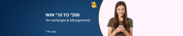 Recharge With Rs.20 Get Upto Rs.300 Amazon Cashback