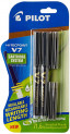 Pilot V7 Hi-tecpoint Roller Ball Pen with Cartridge System – 2 Black Pens, 4 Black cartridges