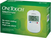 OneTouch Select Simple Glucometer ( Box of 10 Test Strips Free)