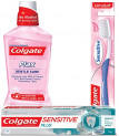 Colgate Sensitivity Combo (Sensitive Plus Toothpaste – 70 g, Colgate Slim Soft Sensitive Toothbrush, Plax Gentle Care Mouthwash – 250 ml)