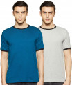 Symbol Men’s Solid Regular Fit Half Sleeve Cotton T-Shirt (Combo Pack of 2)