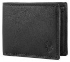 WildHorn® RFID Protected Genuine High Quality Leather Wallet for Men (BLACK)