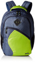 Gear 32 Ltrs Navy Blue and Lime Green Casual Backpack