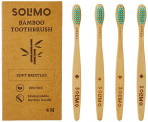 Solimo Bamboo Toothbrush (Pack of 4)