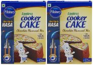 Pillsbury Eggless Cooker Cake Mix, Chocolate, 159g (Pack of 2)