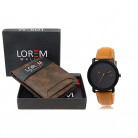 Lorem Mens Wallet + Watch Combo