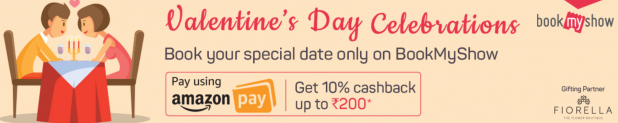 BookMyShow : Pay using Amazon pay & Get 10% up to Rs 200 cashback