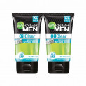 Garnier Men, Face Wash, Balances Oil Level in Skin, Oil Clear Clay D-Tox, 150 g (Pack of 2) 