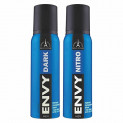 Envy Deo Combo, Dark and Nitro, 120ml (Pack of 2)