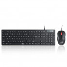 ZQ-1200 Combo of Full-Size Keyboard with Noiseless Keys, Rupee (₹) Symbol and Optical Mouse with 1600 DPI