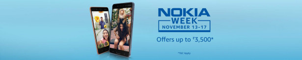 Amazon Nokia Week || Buy & Get Cashback Upto Rs.3500