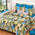 IWS Cotton Printed Double Bedsheet