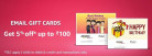 Amazon Giftcard 5% Off Upto Rs.100 Using Debit Card