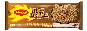 Maggi Hot Heads Noodls, Barbeque Pepper, 284g