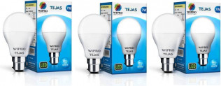 Wipro Tejas 7 W Standard B22 LED Bulb  (White, Pack of 3)